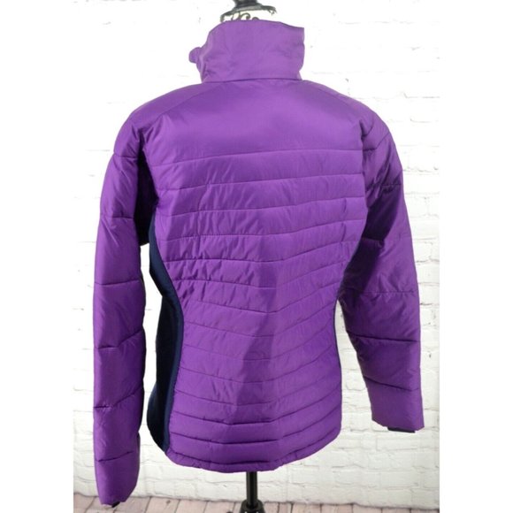 COLUMBIA  Women's Powder Pillow Hybrid Puffer Jacket‎ / Coat SIZE MEDIUM Purple - Picture 4 of 6
